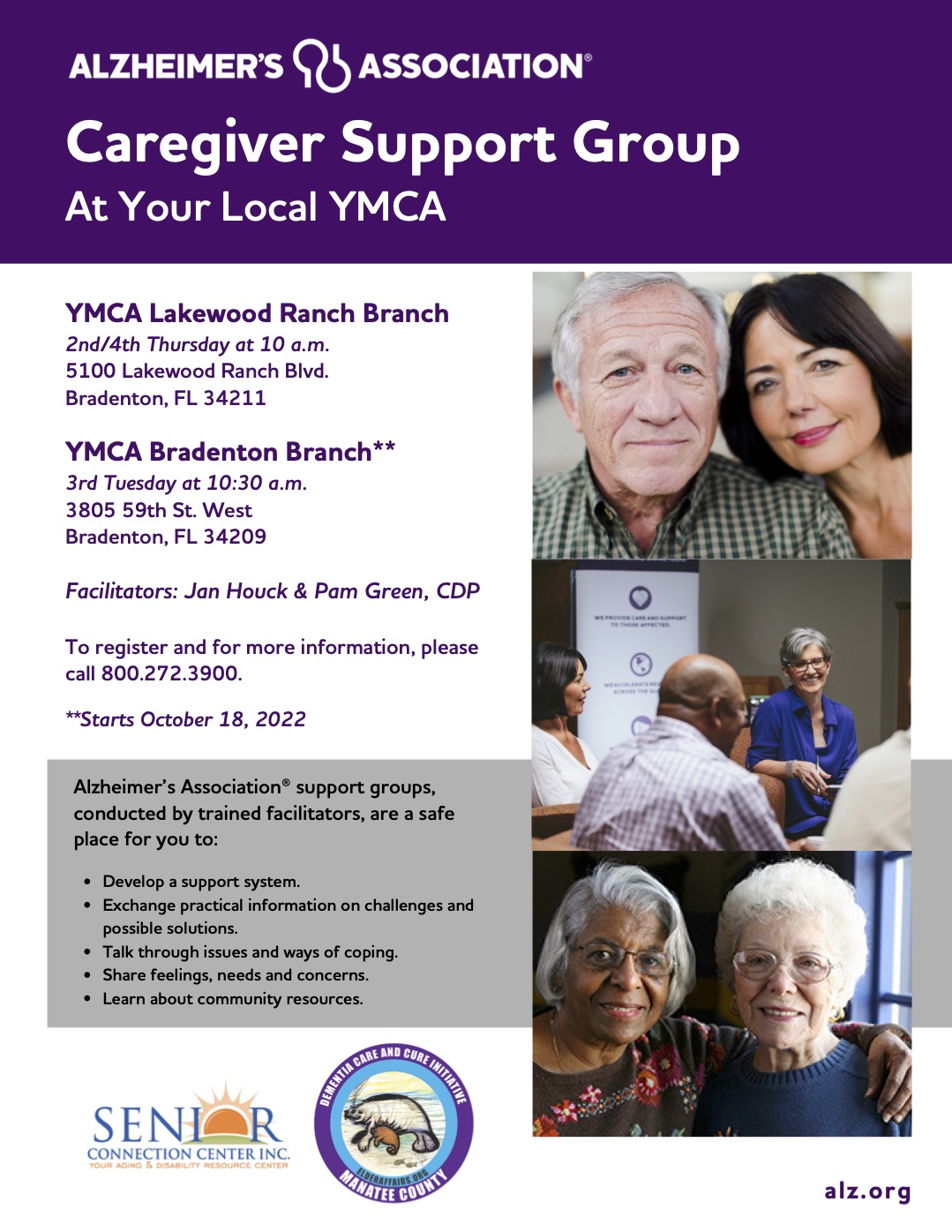 Caregiver Support Group at Your local YMCA